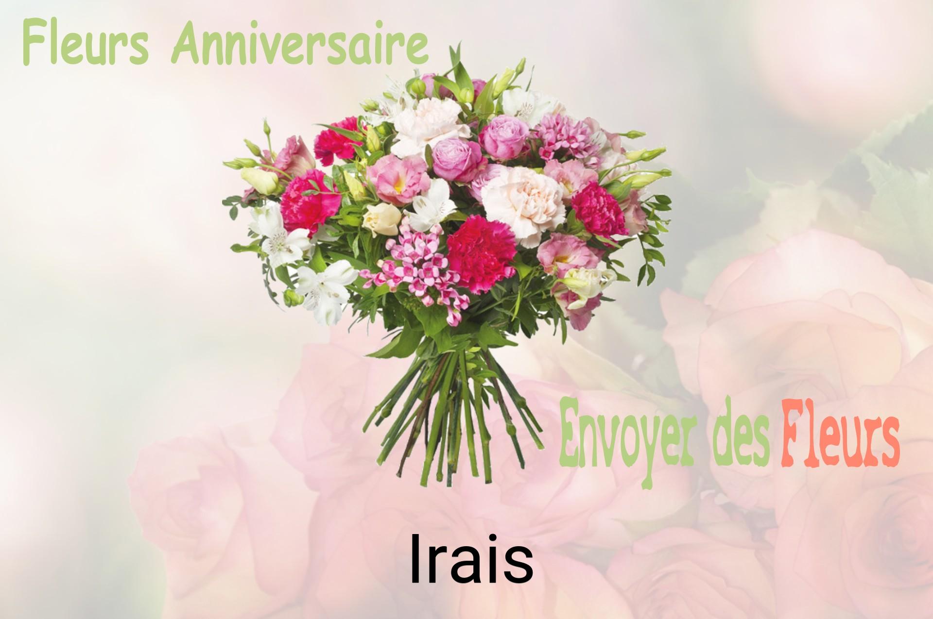 Bouquet de fleurs d’anniversaire livré à Irais