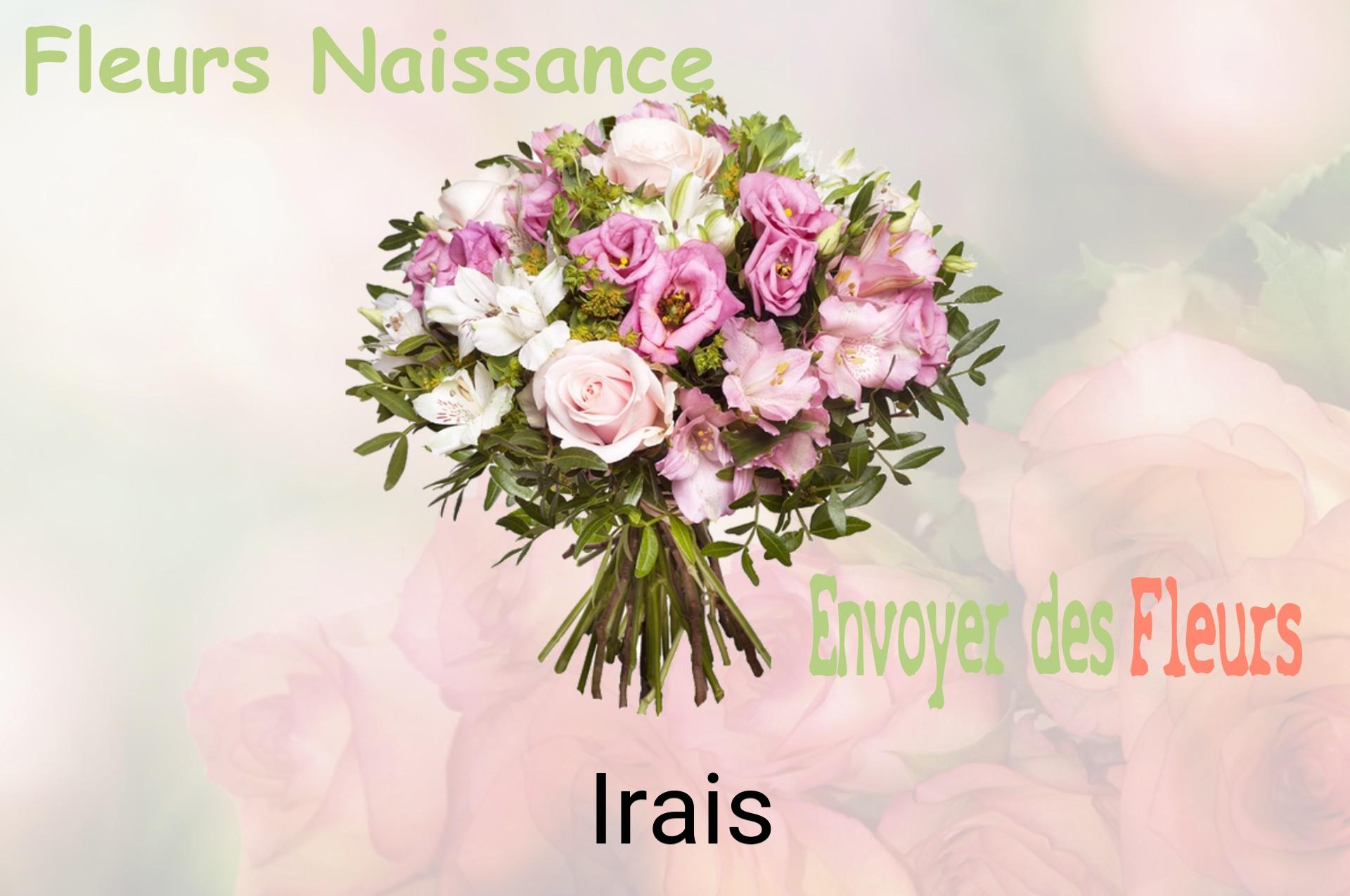 Bouquet de fleurs de naissance livré à Irais